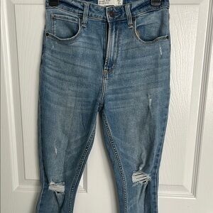 Abercrombie & Fitch Blue Skinny Jeans Modern Distressed